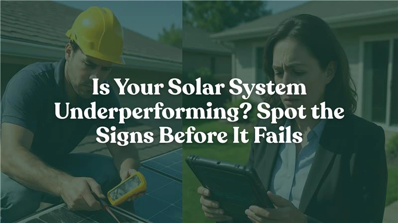 When Solar Panels Need Repair: Warning Signs and Solutions