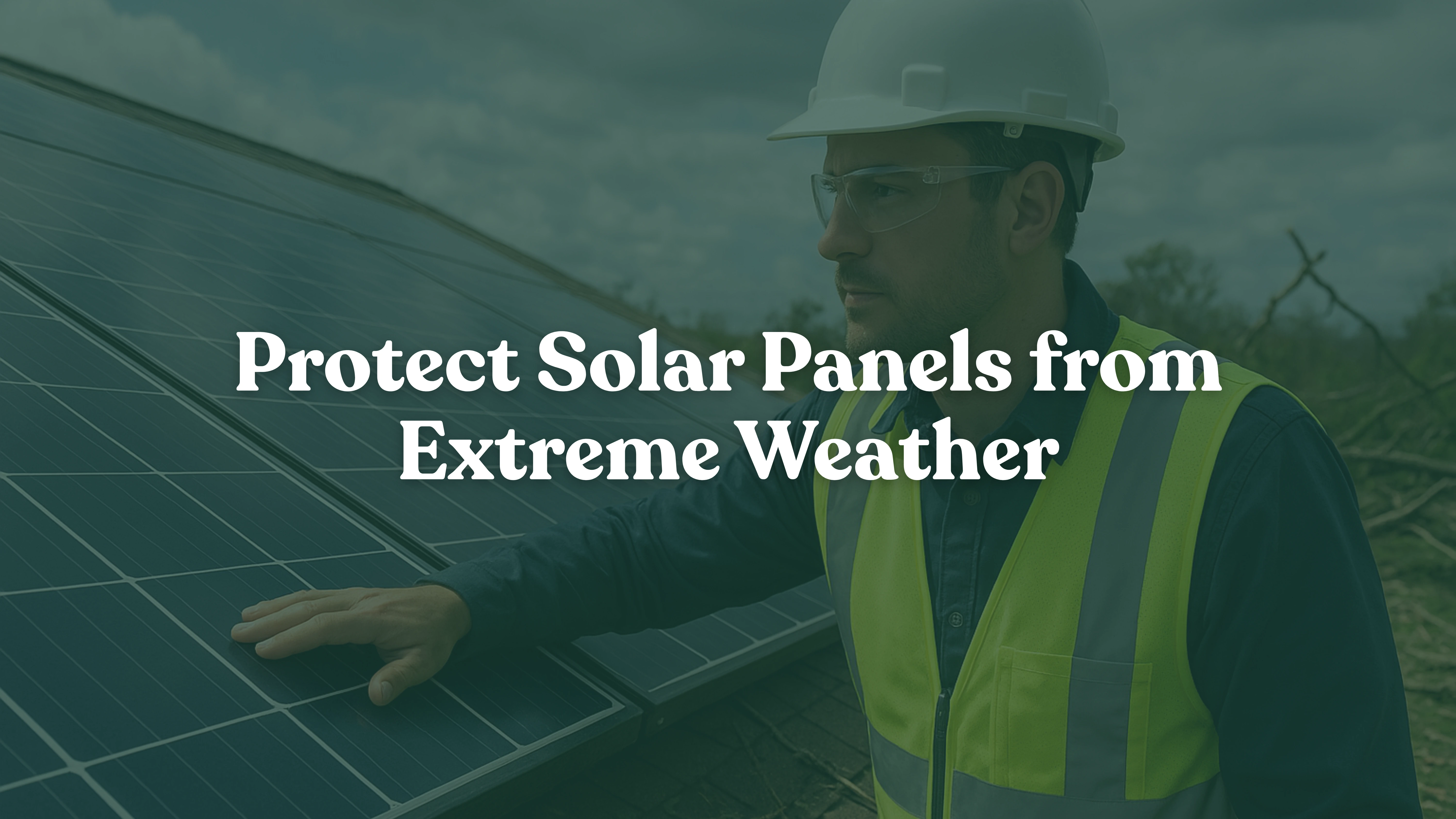 Protect Solar Panels from Extreme Weather