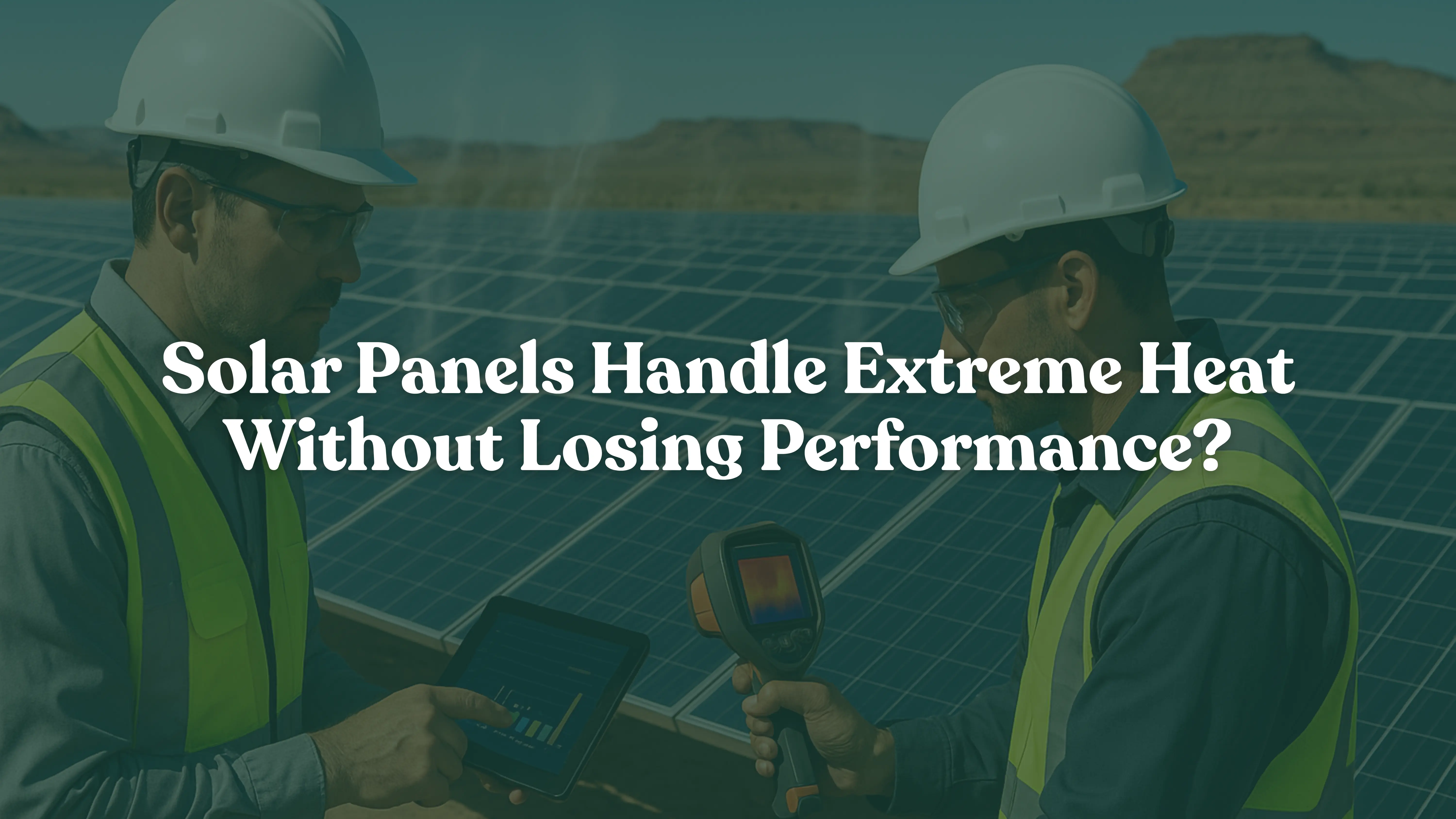 Solar Panels Handle Extreme Heat Without Losing Performance?