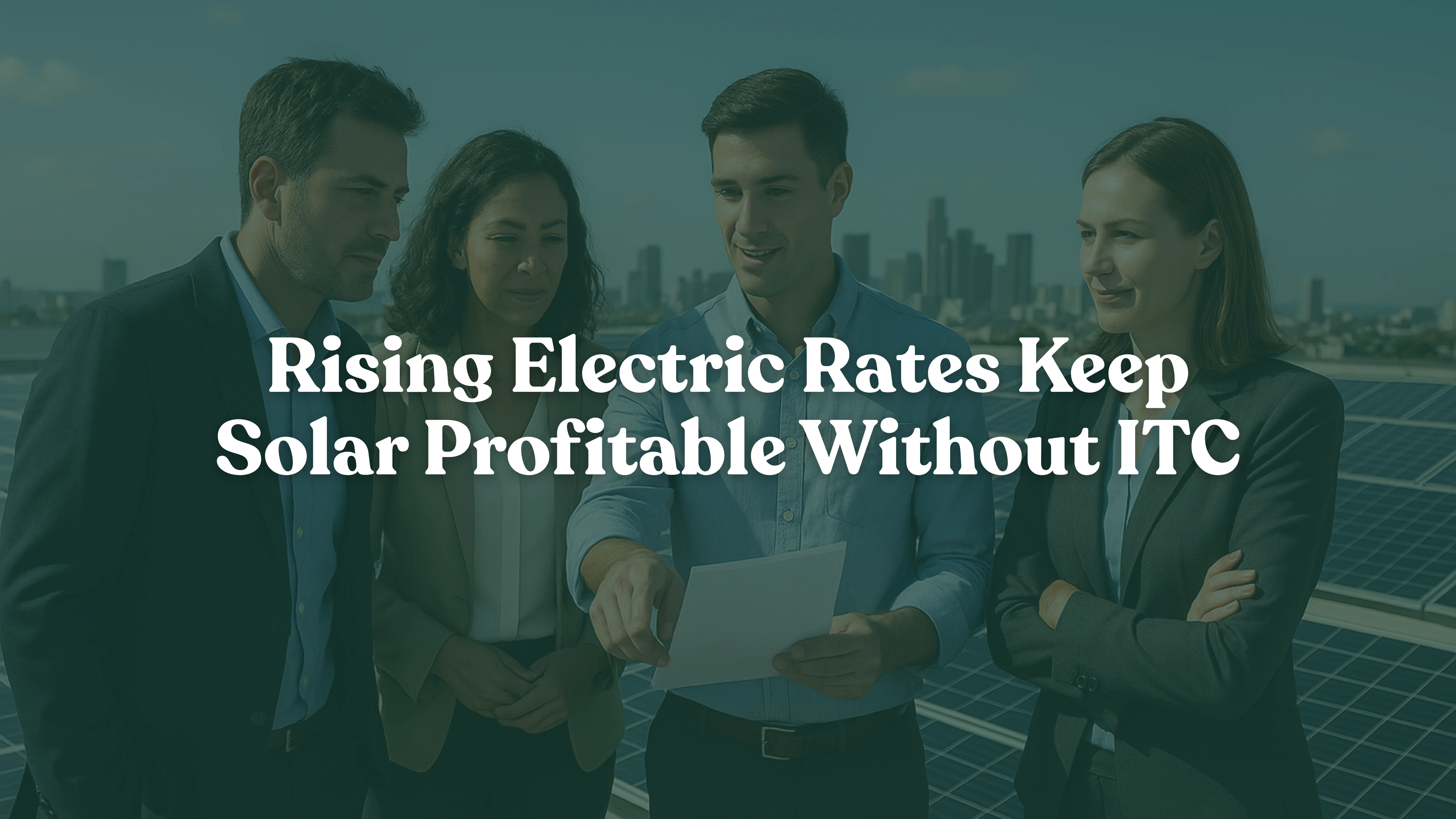 Solar Still Profitable Without ITC
