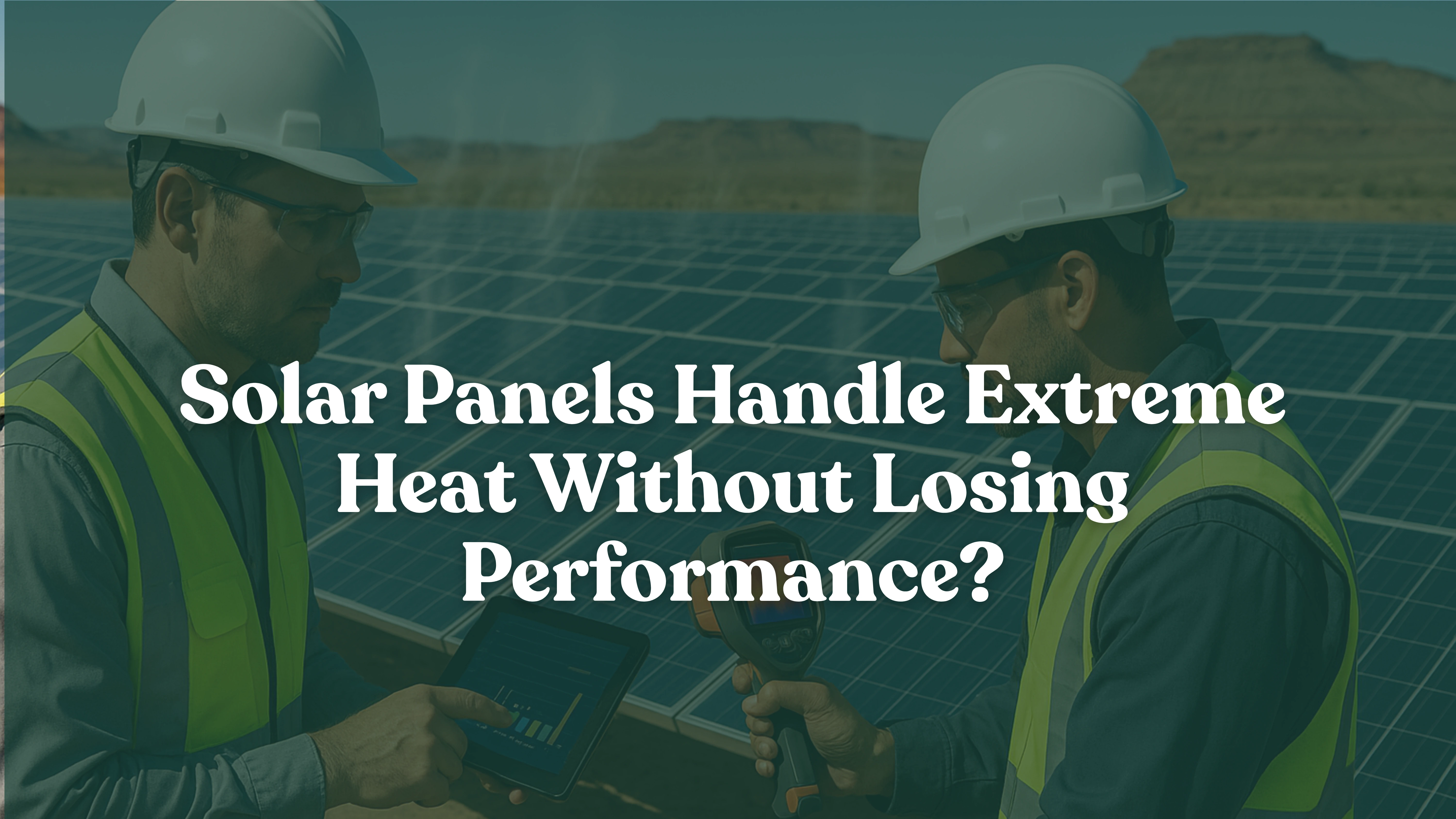 Solar Panels Handle Extreme Heat Without Losing Performance?