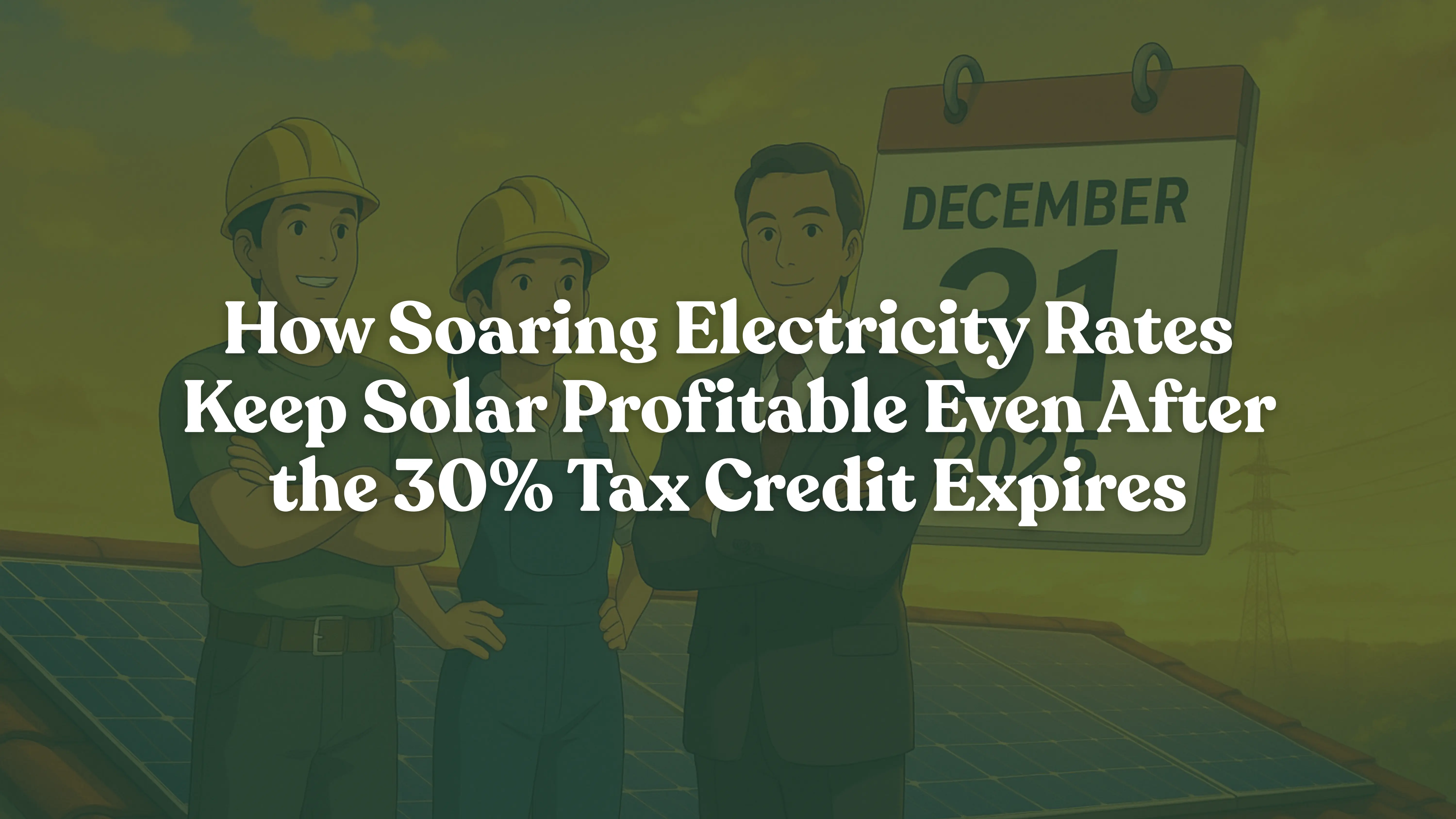 solar profitable without ITC, rising electricity rates solar, commercial solar profitability 2025
