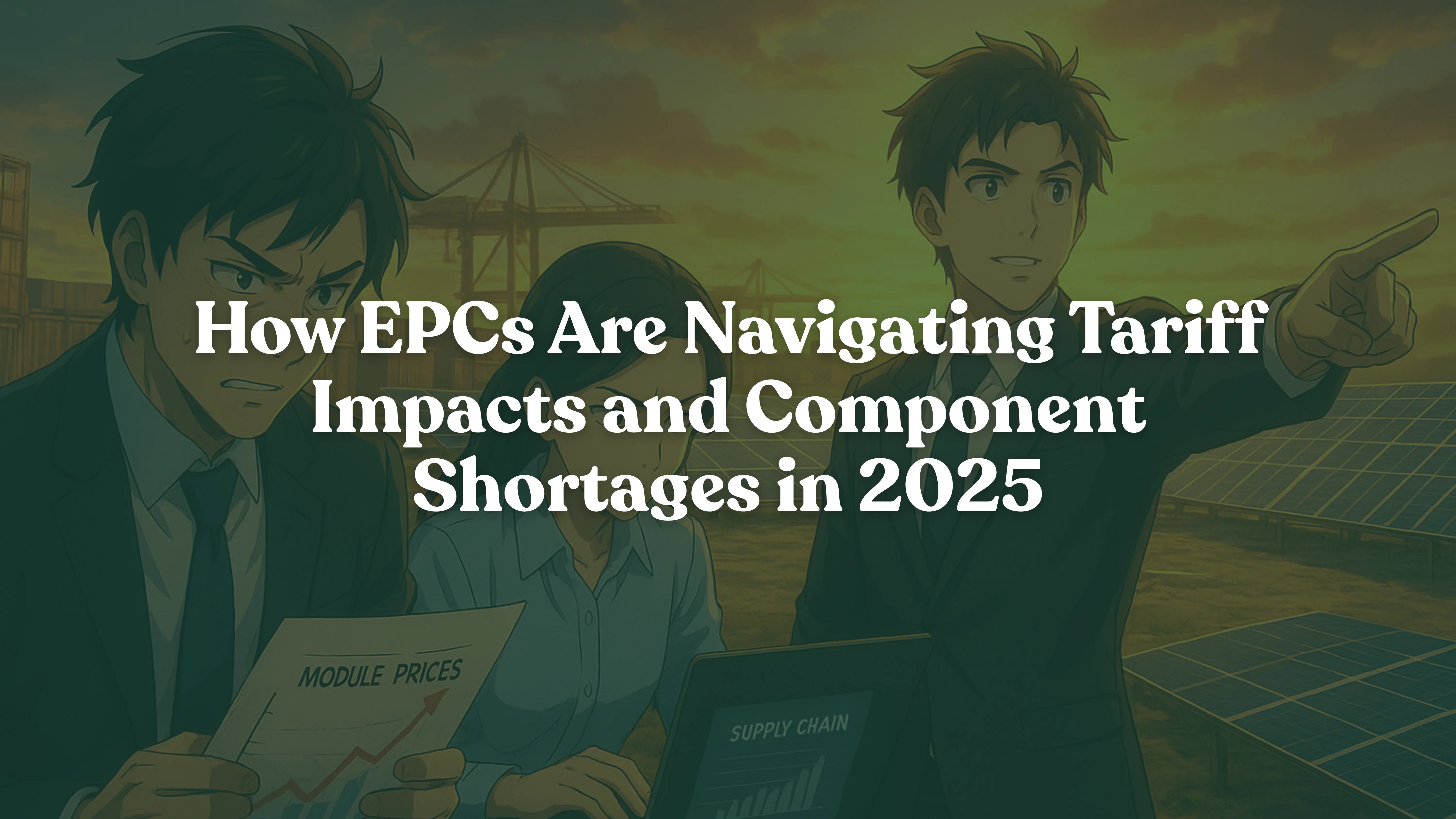solar EPC supply chain, solar component shortages 2025, EPC solar procurement best practices, how to navigate solar tariffs as an EPC