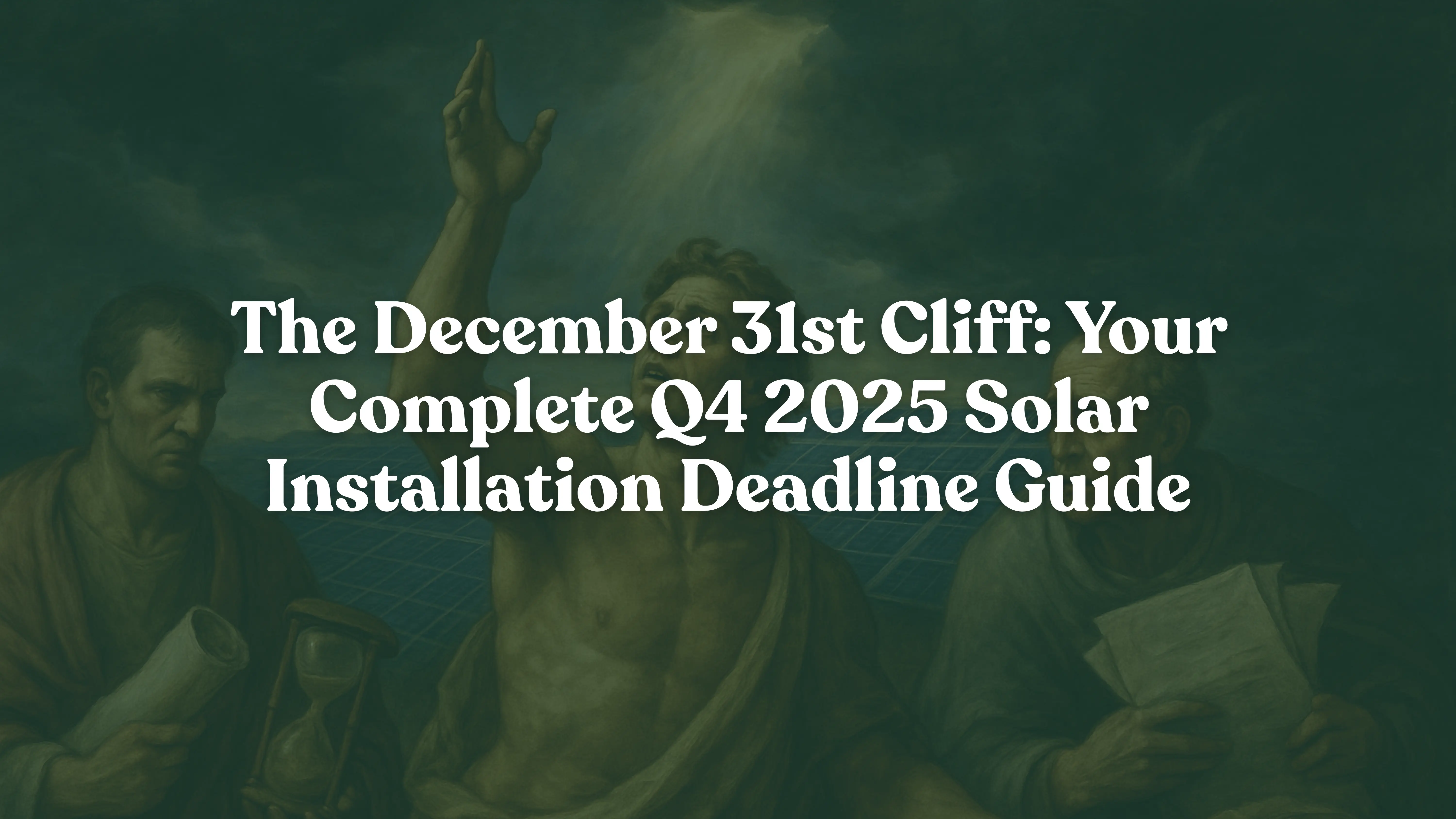 Solar incentive deadlines 2025 calendar showing federal ITC December 31 cutoff and state program dates