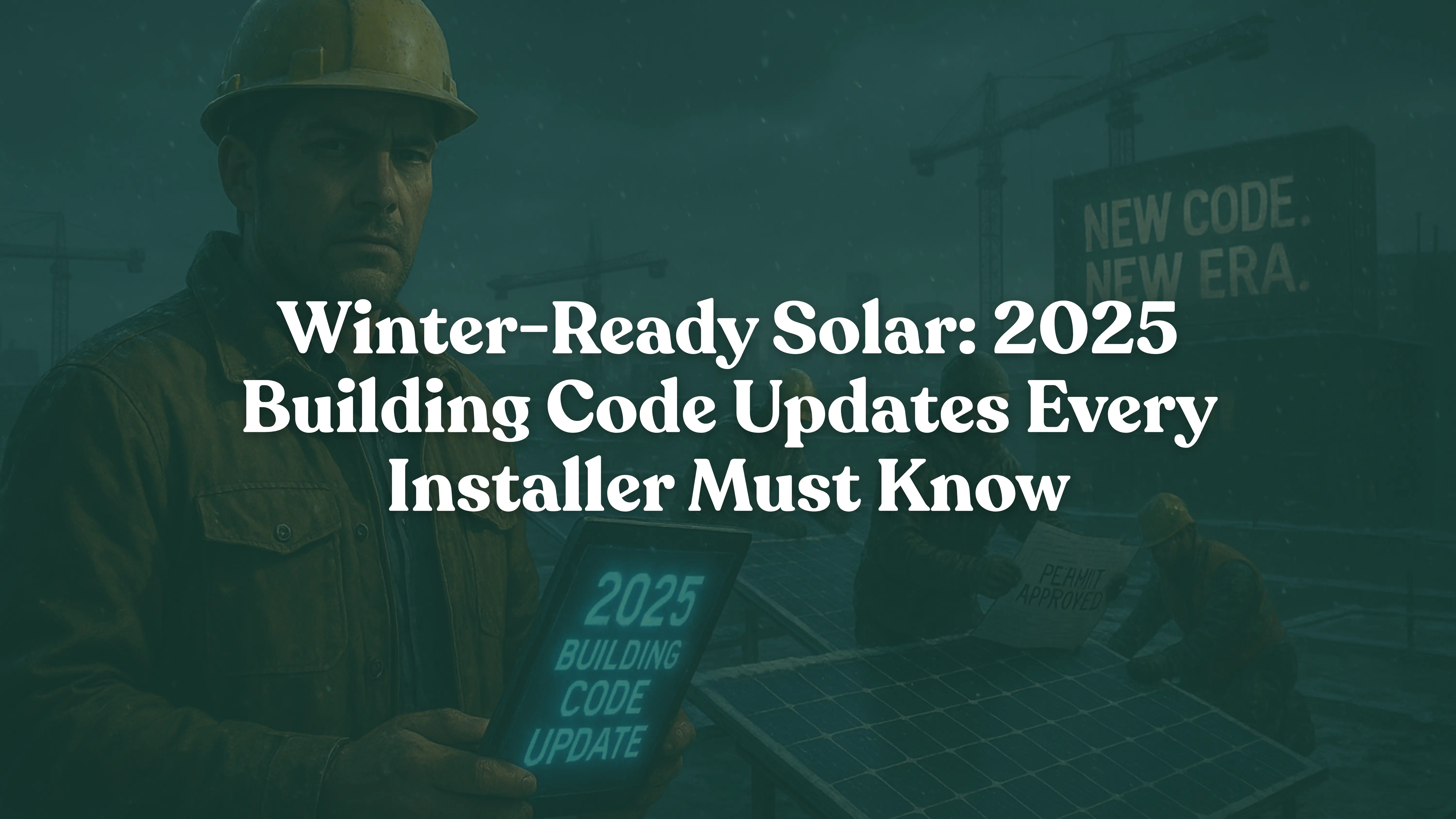 2025 building code solar installations winter weather requirements snow load calculations