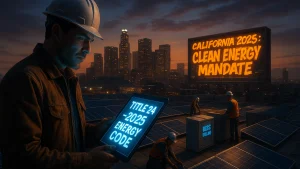 Title 24 2025 building code solar installation requirements California