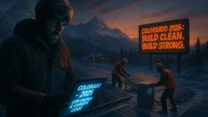 Colorado mountain solar installation building code winter weather 2025