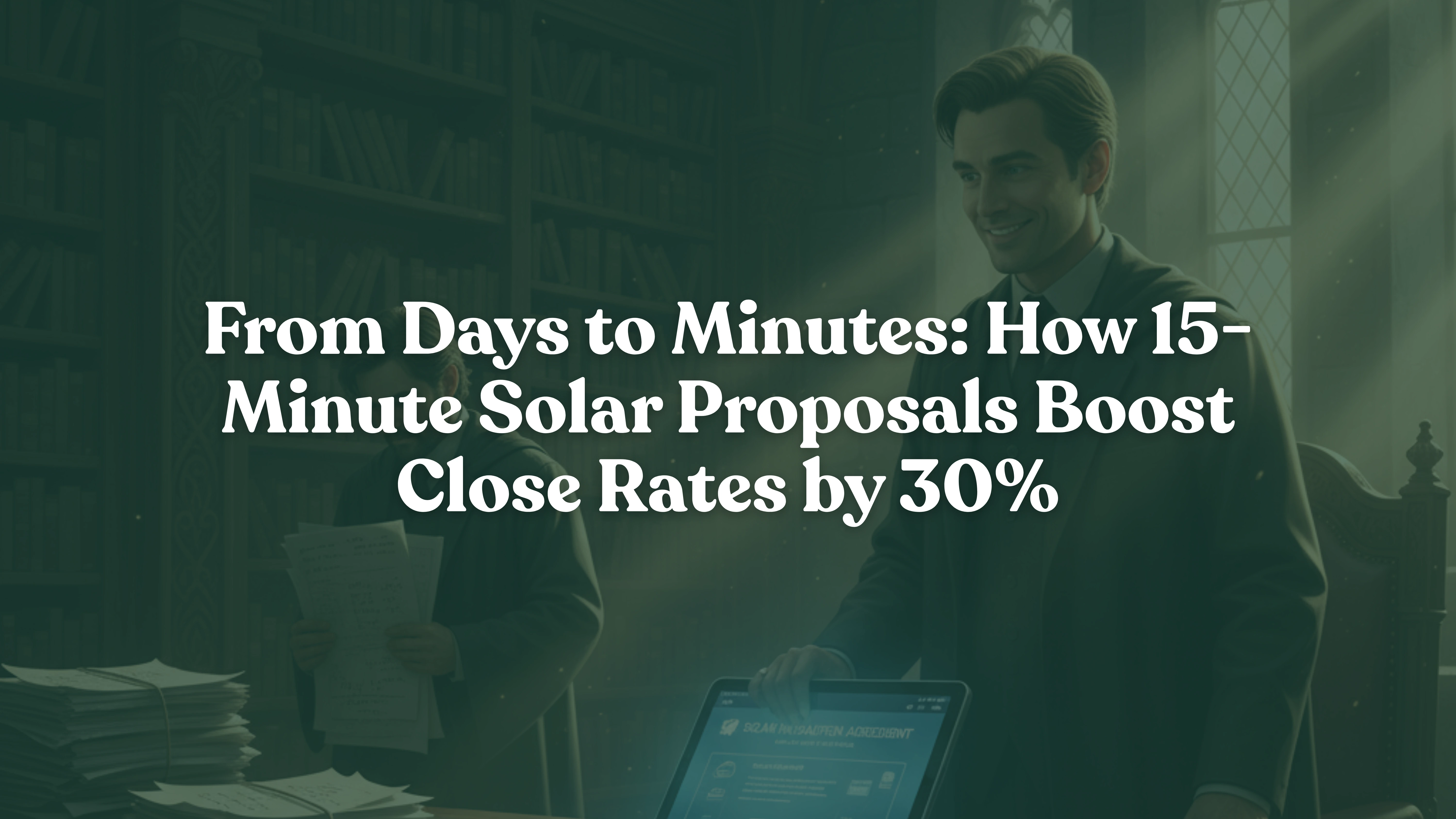 fast solar proposals on tablet device
