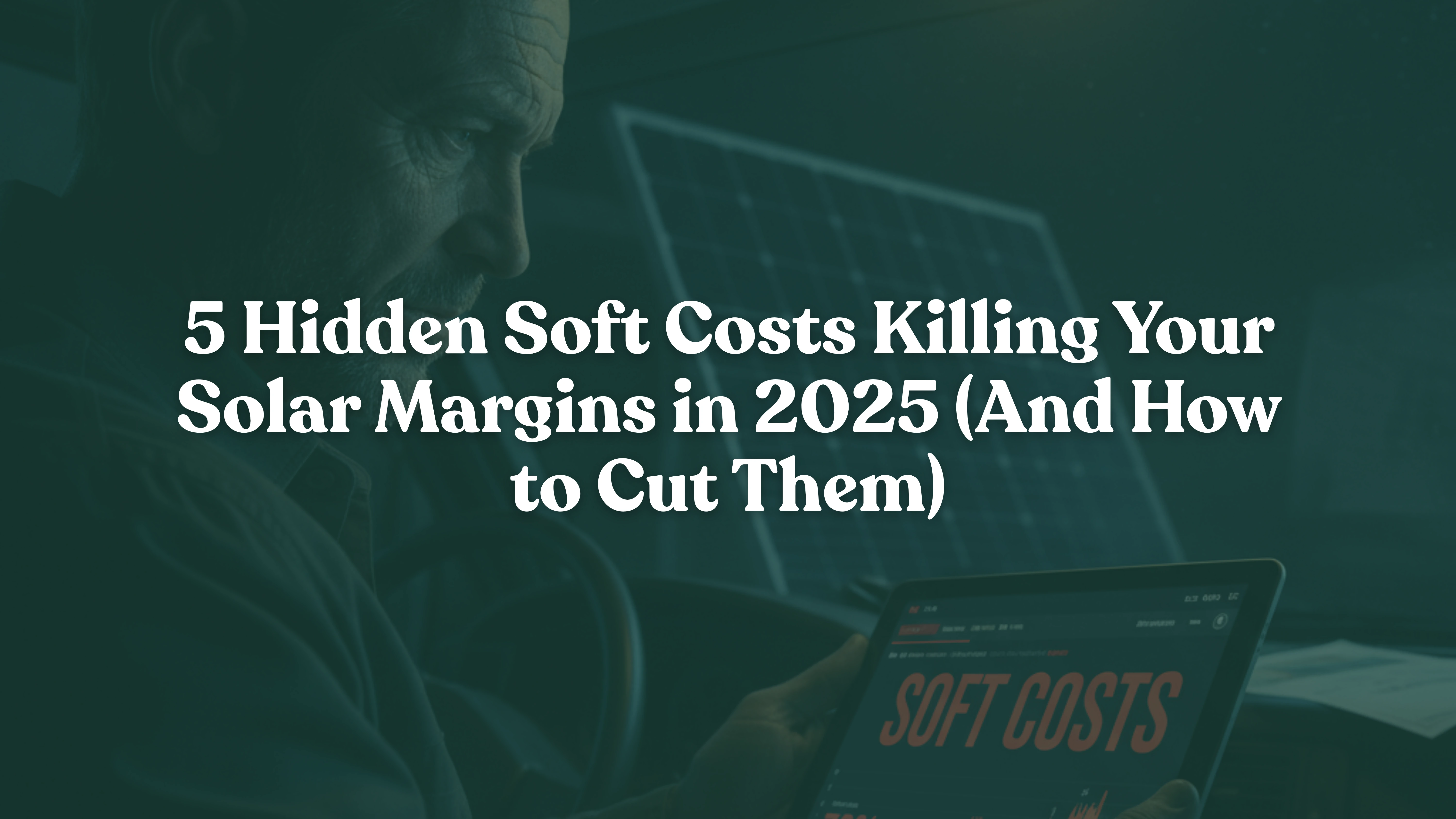Solar soft costs reduction chart showing 78% soft costs vs 22% hardware costs in residential installations 2025