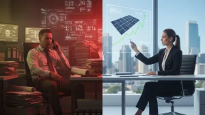 outsource solar design cost comparison chart showing in-house vs outsourced expenses