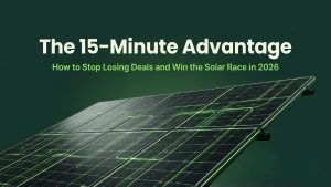 solar proposal software generating automated quotes on tablet