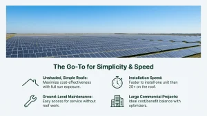 Microinverters installed on complex residential roof showing individual panel optimization for solar installation projects