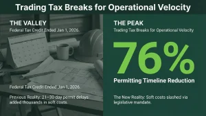 Solar installer reviewing Florida HB 683 permit requirements on tablet at residential installation site