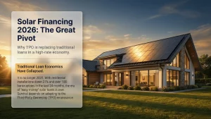 solar financing 2026 market share comparison between loans and TPO options