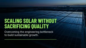 Solar engineering partners reviewing quality control plans for multi-state installation project