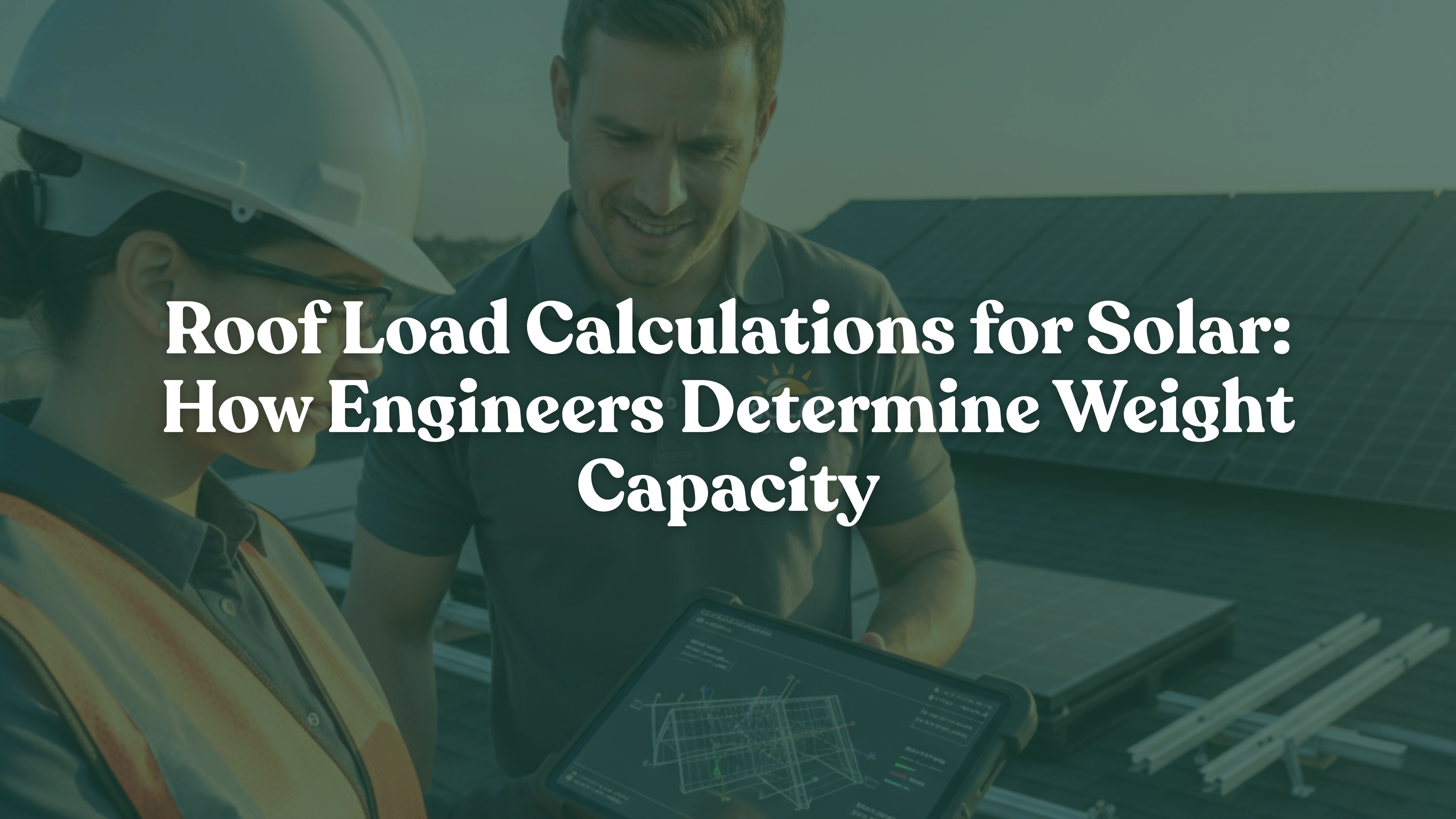 Roof load calculations for solar showing dead load live load wind load and seismic forces on residential roof