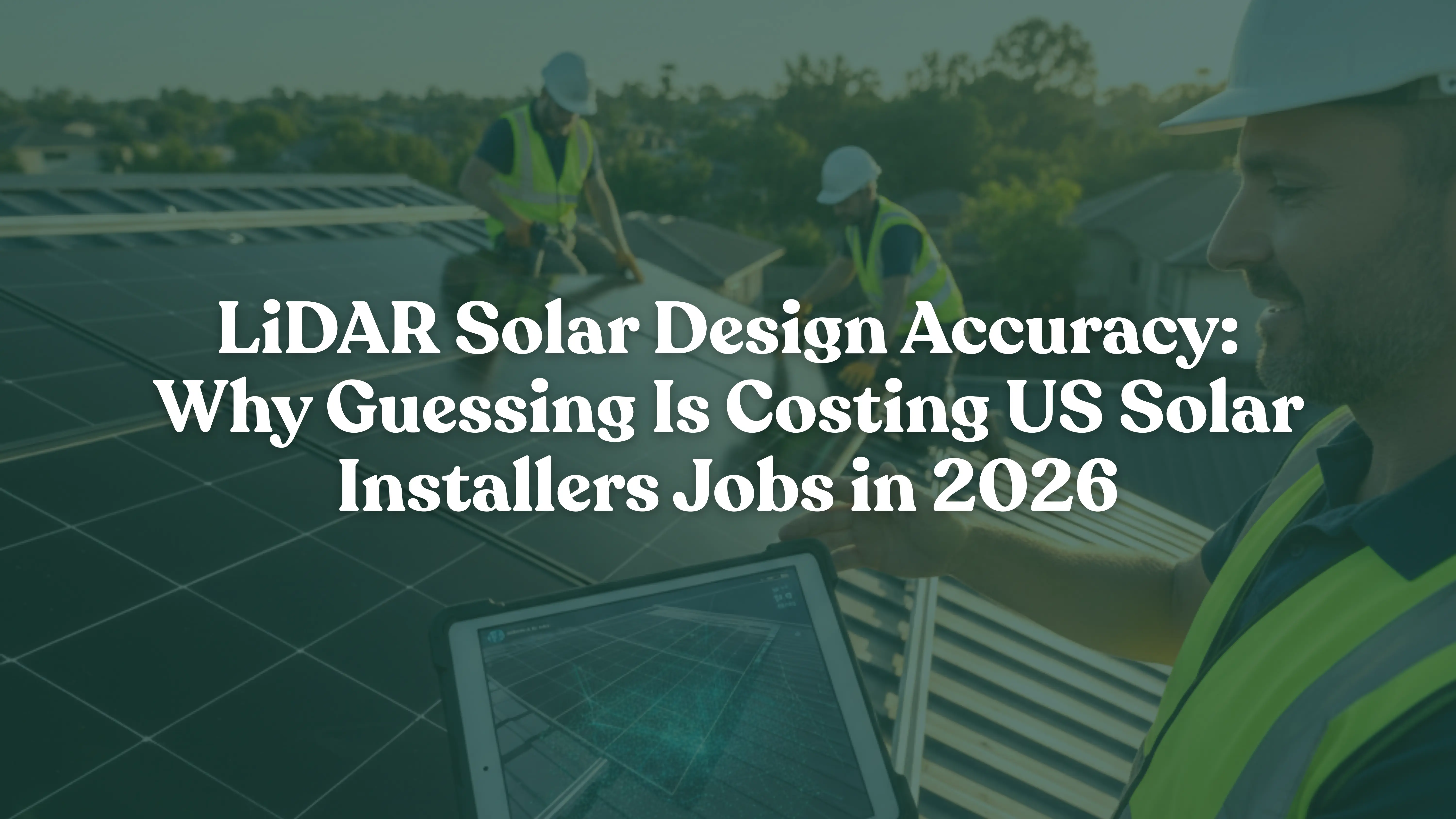 LiDAR solar design accuracy — 3D point cloud roof scan for solar panel placement