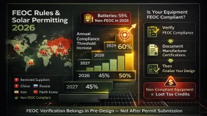 FEOC Rules & Solar Permitting 2026