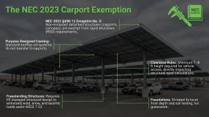 non-standard solar installations solar carport with PE stamped structural engineering