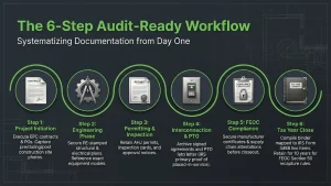 solar project IRS audit compliance documentation checklist