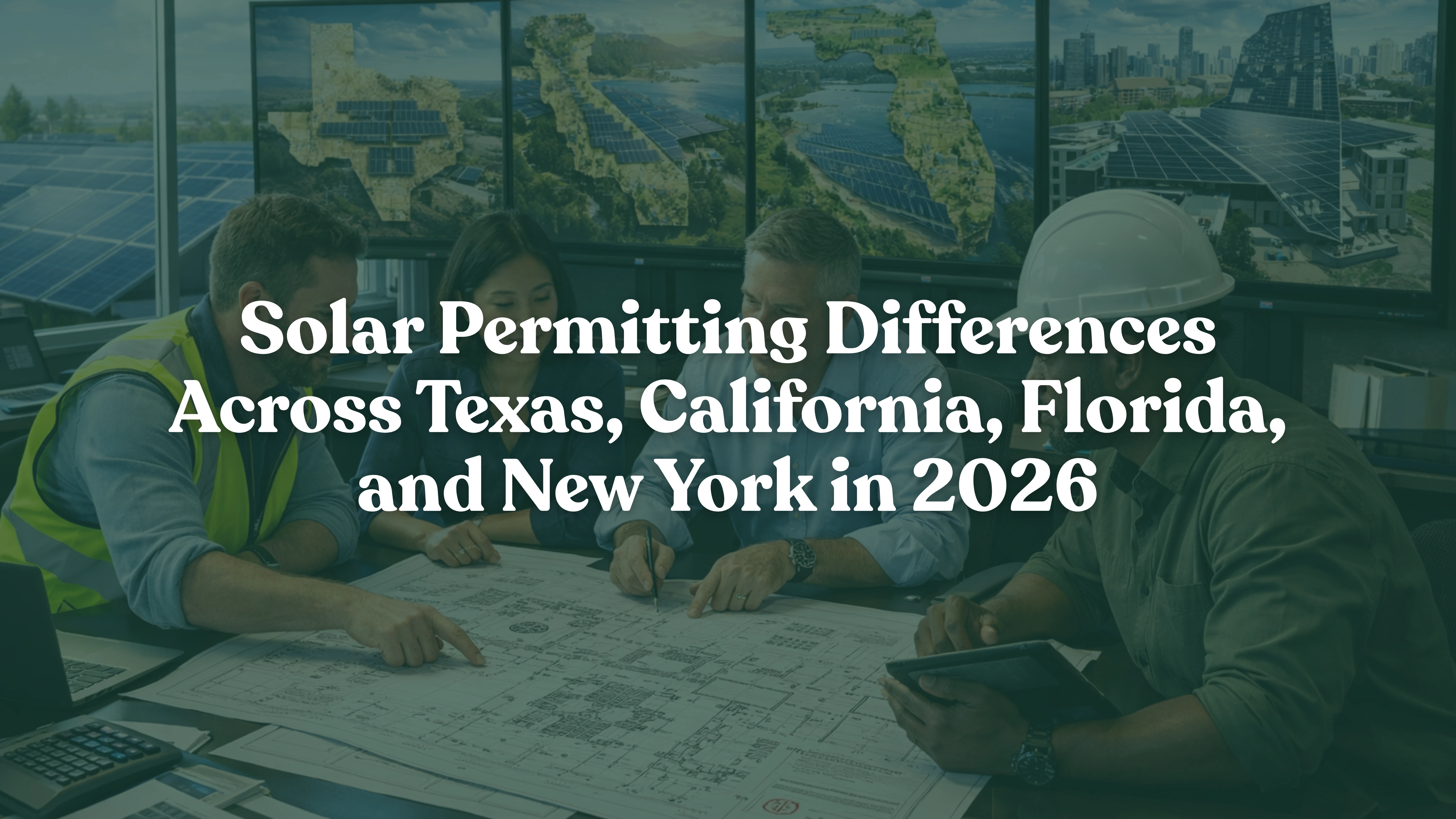 Solar Permitting Differences Across Texas, California, Florida, and New York in 2026