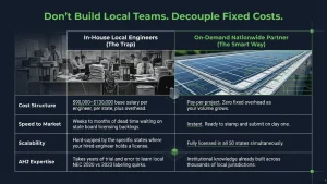 multi-state solar expansion engineering cost comparison solar EPC