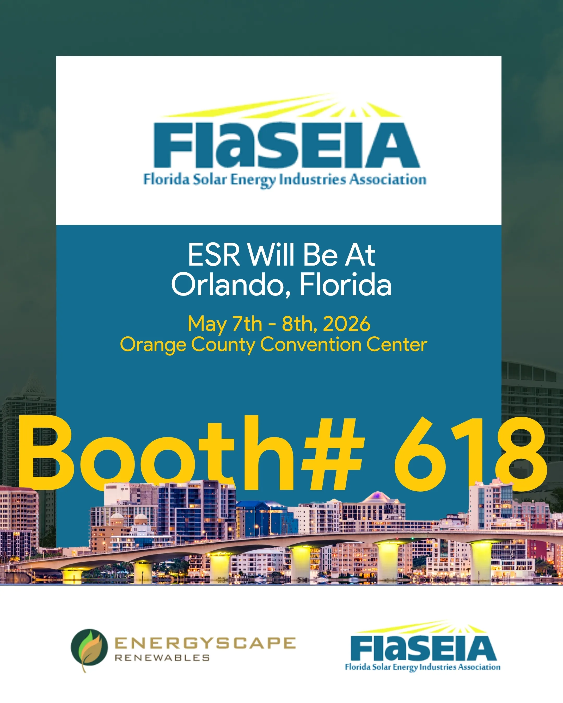 FLASEIA is happening on May 7th to 8th and ESR Will be at Booth# 618