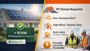 Residential Solar PE Stamp Thresholds