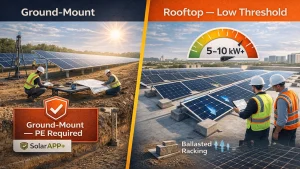 Commercial Solar PE Stamp