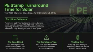 PE stamp turnaround time solar — state-by-state breakdown for US installers 2026