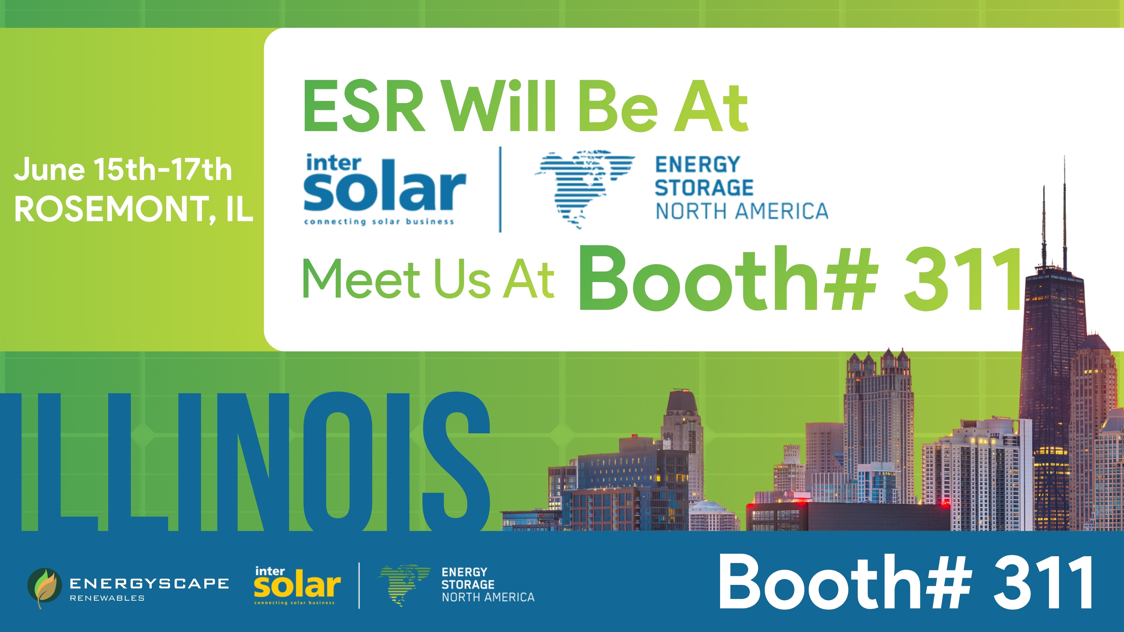 ESR Will Be At InterSolar Midwest 2026. Visit Us At Booth# 311