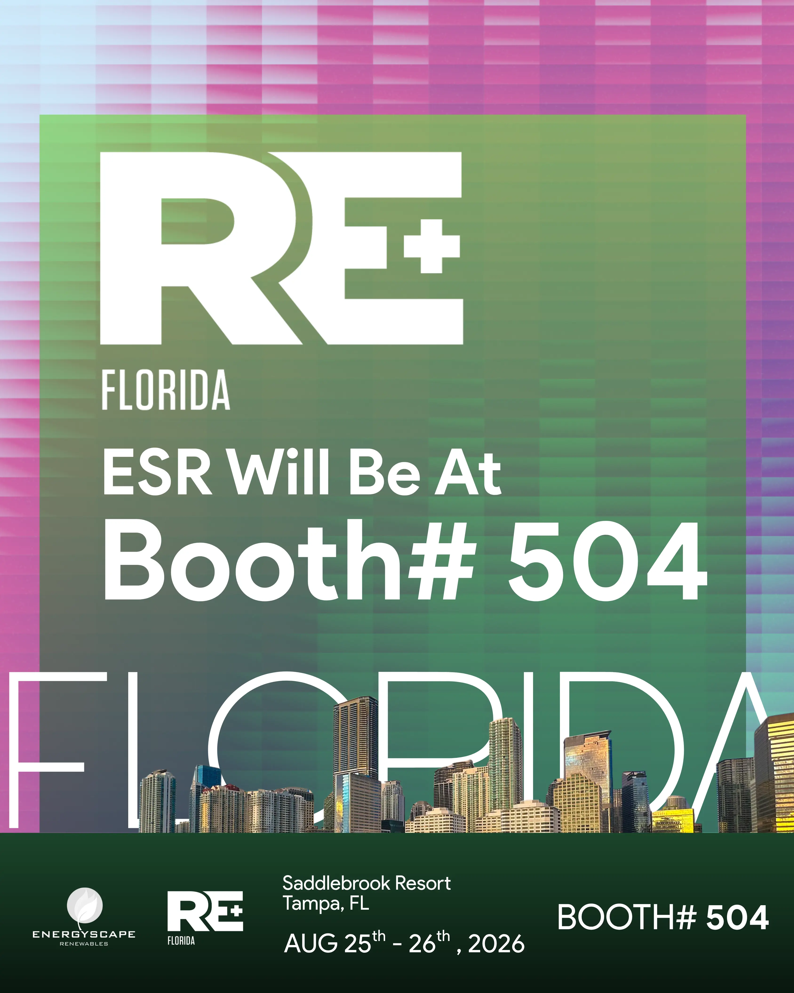 ESR Will Be At Booth# 504