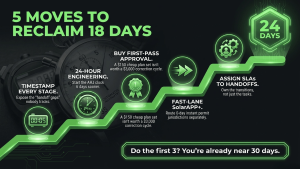 Five moves that cut permit to install time to 24 days
