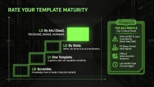 template maturity levels in the solar permitting process
