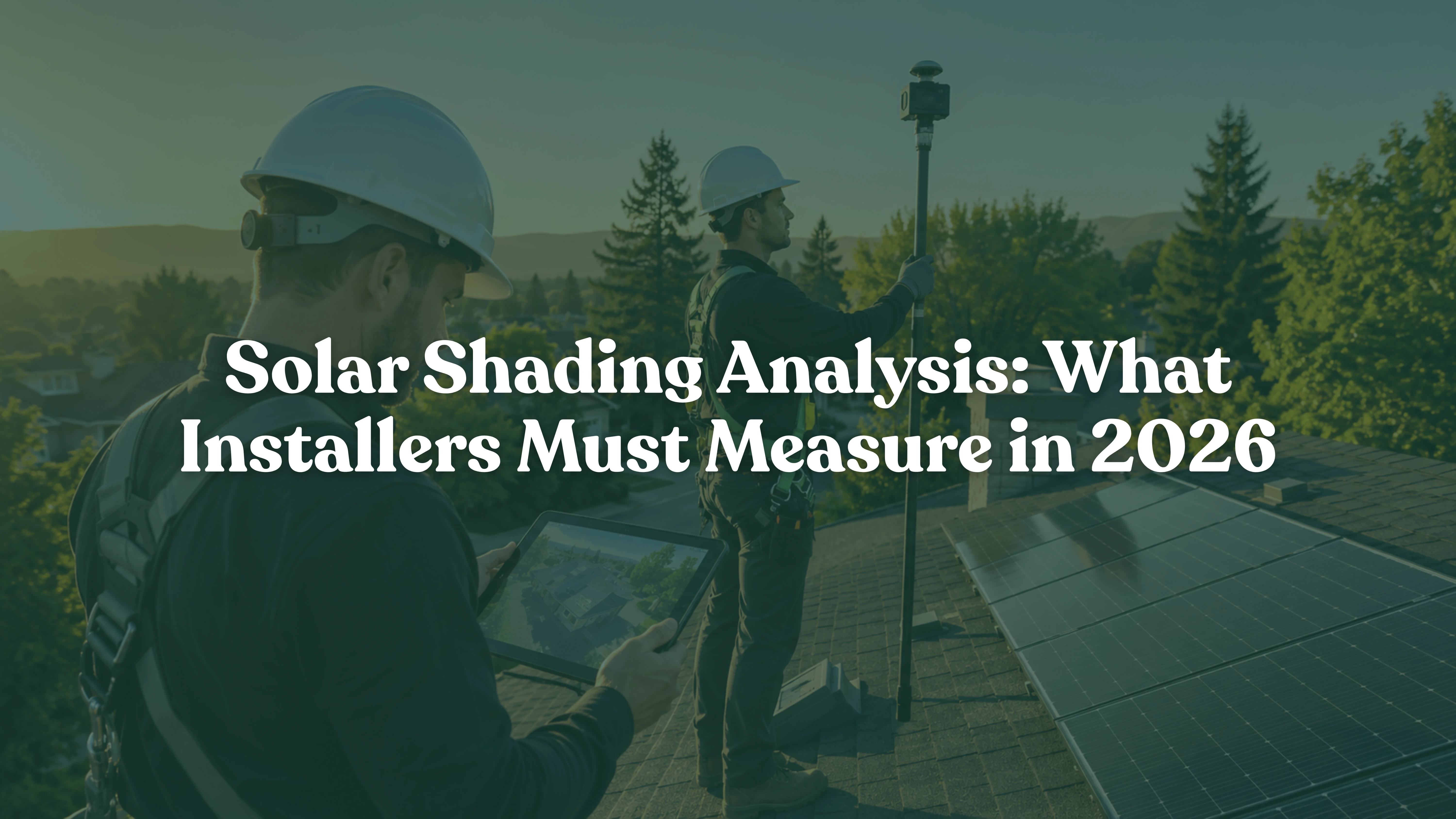 Solar shading analysis during a rooftop solar site survey for accurate PV system design and solar panel performance assessment