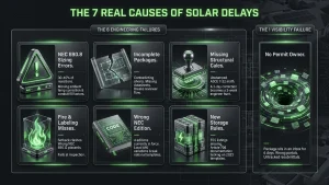 Top 7 causes of solar permit delays for US solar installers in 2026