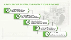 Solar installer clawback timeline with lease and PPA funding flags at 180, 240 and 271 days